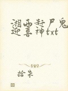 湘西赶尸鬼事之迎喜神txt