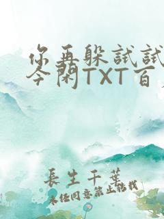 你再躲试试BY今闲TXT百度网盘