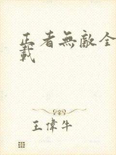 正者无敌全集下载