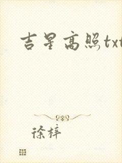 吉星高照txt