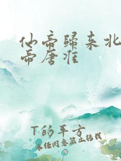 仙帝归来北斗仙帝唐准