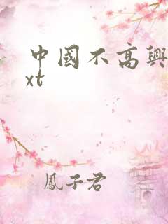 中国不高兴 txt