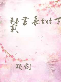 秘书长txt下载
