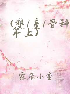 (双/产/骨科年上)