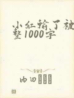 小红输了被小明整1000字
