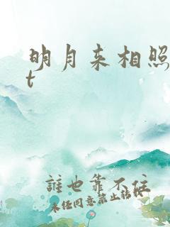 明月来相照txt