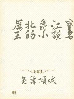 厉北爵江宝宝男主的小说名字