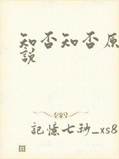 知否知否原著小说