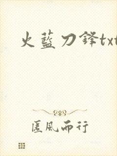 火蓝刀锋txt