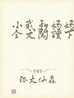 小武和妈妈续集全文阅读下载