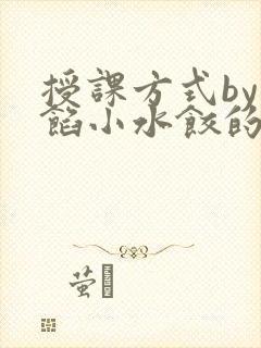 授课方式by肉馅小水饺的