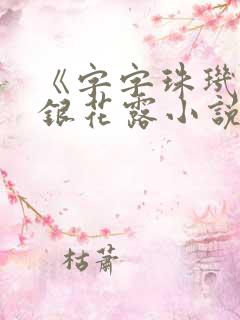 《字字珠玑》金银花露小说