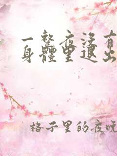 一整夜没有从你身体里退出来
