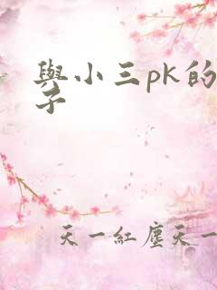 与小三pk的日子