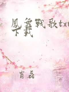 凤舞战歌txt下载