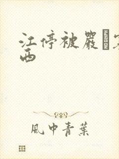 江停被严峫塞东西