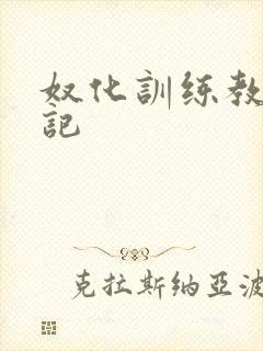 奴化训练教程日记