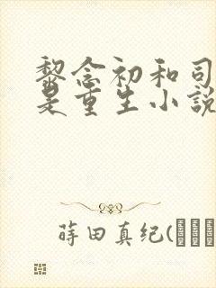 黎念初和司慕城是重生小说