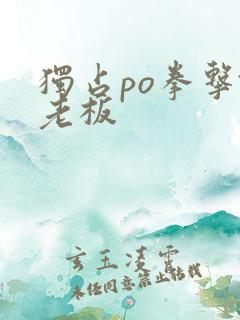 独占po拳击馆老板