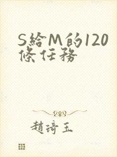 S给M的120条任务