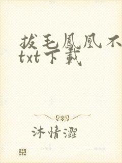 拔毛凤凰不如鸡txt下载