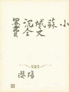 墨沉域苏小柠免费全文