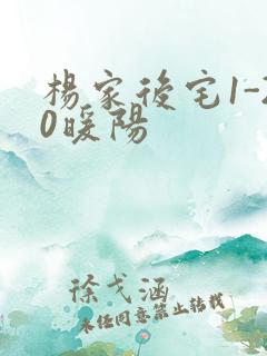 杨家后宅1-20暖阳