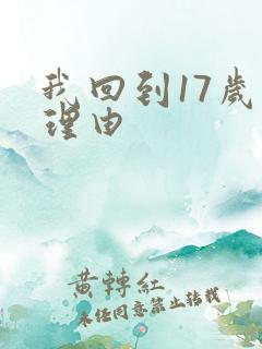 我回到17岁的理由