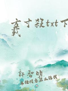方寸杀txt下载