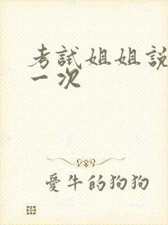 考试姐姐说给我一次