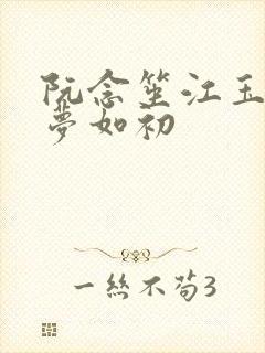 阮念笙江玉楼回梦如初