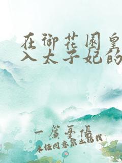 在御花园皇上进入太子妃的小说