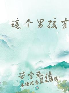 这个男孩有点野