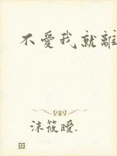 不爱我就离开我