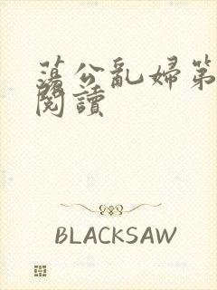 荡公乱妇第二部阅读