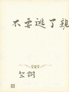 不要逃了亲爱的