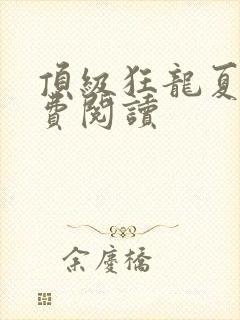 顶级狂龙夏天免费阅读