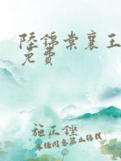 陆锦棠襄王全文免费