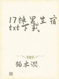 17栋男生宿舍txt下载