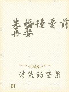 先婚后爱前妻难再娶