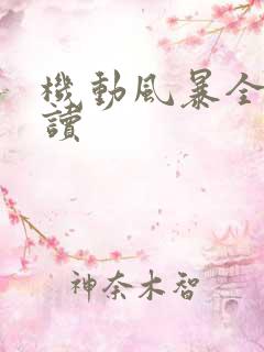 机动风暴全文阅读