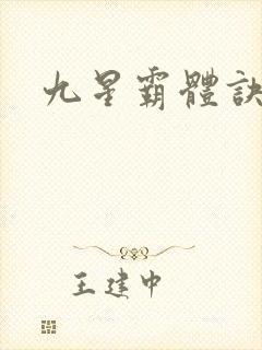 九星霸体诀小说