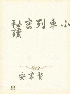 秘密列车小说阅读