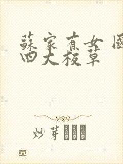 苏家有女 国防四大校草