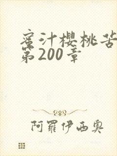 蜜汁樱桃苦咖啡第200章