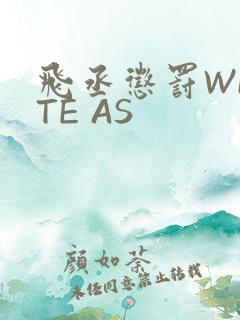 飞丞惩罚WRITE AS