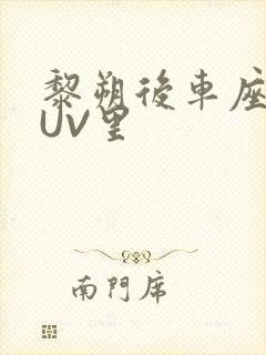 黎朔后车座上SUV里