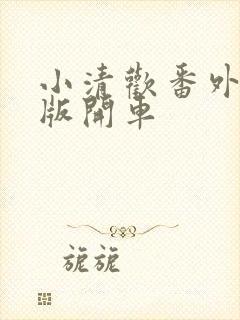 小清欢番外完整版开车