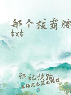 那个校霸腰好软txt