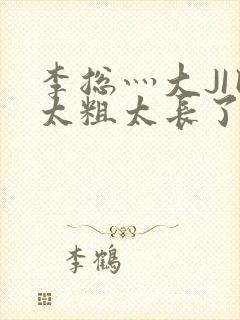 李总灬大JI巴太粗太长了